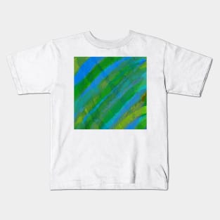 Watercolor Greens and blues Kids T-Shirt